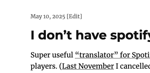 A screenshot of web-goddess.org showing an [Edit] link next to the post date